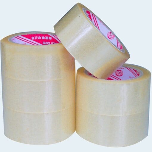 Băng keo trong 5P 60 yard dán chắc chắn, bền bỉ, tiện dụng cho văn phòng và đóng gói