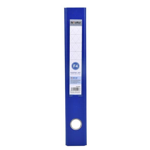 Bìa còng Flexoffice khổ F4, gáy 50mm, kẹp tài liệu an toàn