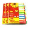 Bìa phân trang giấy 10 số tiện lợi, phân loại hồ sơ nhanh chóng