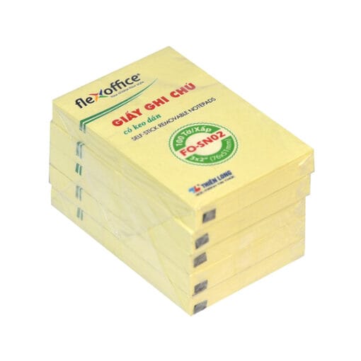 Giấy ghi chú Flexoffice 2x3 FO-SN02 chính hãng, tiện dụng văn phòng
