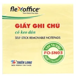 Giấy ghi chú Flexoffice 3x3 FO-SN03 chính hãng, nhiều màu sắc