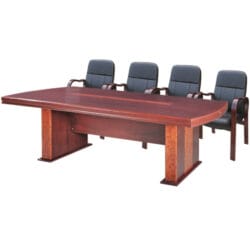 bàn họp ct2010h6 hòa phát mặt lượn phủ sơn pu