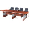 bàn họp ct3012h2 hòa phát – sơn pu, 3 chân hộp, kích thước 300×120 cm