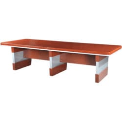 bàn họp ct3012h2 hòa phát – sơn pu, 3 chân hộp, kích thước 300×120 cm 1