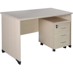 Bàn làm việc gỗ công nghiệp AT140S – Tiện nghi và tiết kiệm