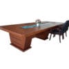bàn phòng họp ct4016v19 hòa phát – gỗ veneer, dài 4 m tiện nghi