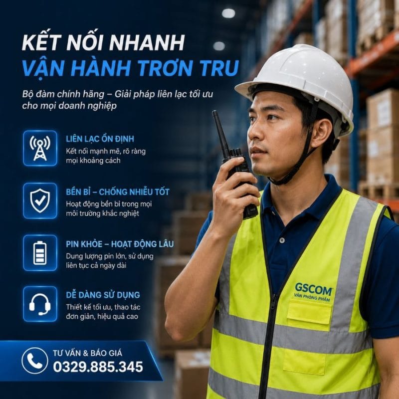 giải pháp bộ đàm liên lạc công trình và bảo vệ tại vũng tàu