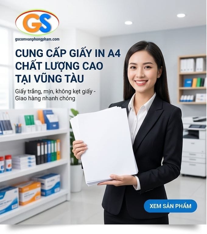 giấy in văn phòng a4 giao nhanh cho doanh nghiệp tại vũng tàu